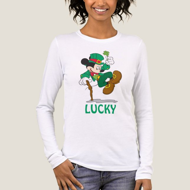 Holiday Mickey | Leprechaun Tri-Blend Shirt (Front)