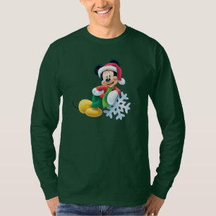 Holiday Mickey Mouse on Snowflake T-Shirt