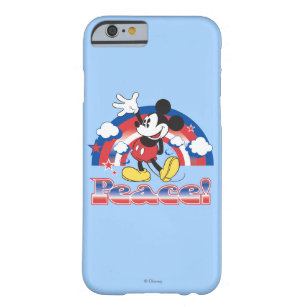 Holiday Mickey   Patriotic Peace Rainbow Barely There iPhone 6 Case