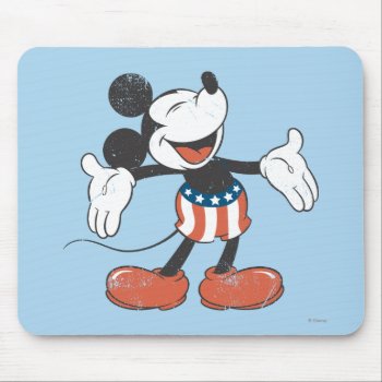 Holiday Mickey | Patriotic Singing Mouse Pad by MickeyAndFriends at Zazzle