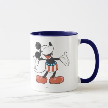 Holiday Mickey | Patriotic Singing Mug by MickeyAndFriends at Zazzle