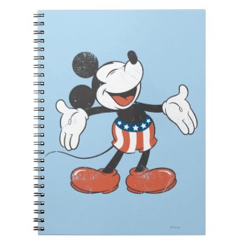 Holiday Mickey | Patriotic Singing Notebook by MickeyAndFriends at Zazzle
