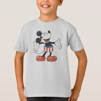 Holiday Mickey | Patriotic Singing T-shirt by MickeyAndFriends at Zazzle