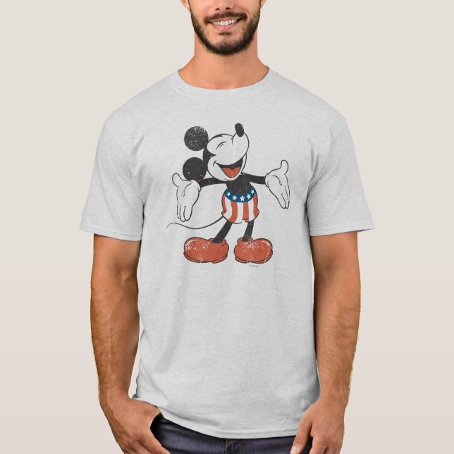 Holiday Mickey | Patriotic Singing T-Shirt (Front)