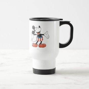 Holiday Mickey | Patriotic Singing Travel Mug by MickeyAndFriends at Zazzle