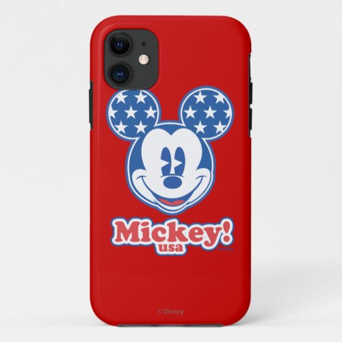 Holiday Mickey  Patriotic Stars iPhone 11 Case