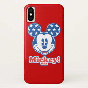 Holiday Mickey Patriotic Stars iPhone X Case