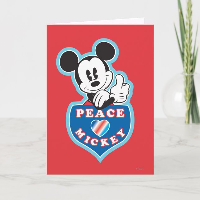 Holiday Mickey | Peace Love Card (Front)
