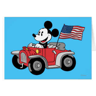 Holiday Mickey | Red Convertible Card