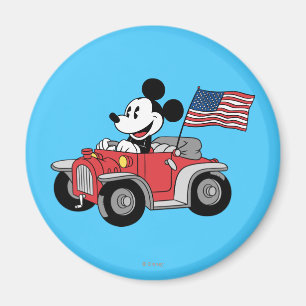 Holiday Mickey Red Convertible Magnet