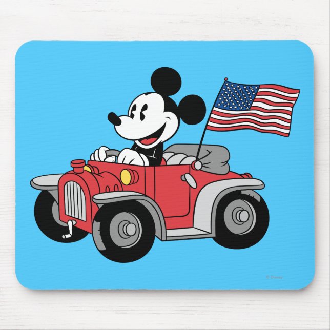 Holiday Mickey | Red Convertible Mouse Pad (Front)