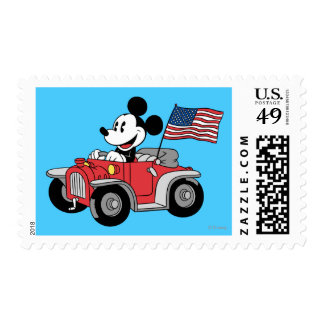Holiday Mickey | Red Convertible Postage
