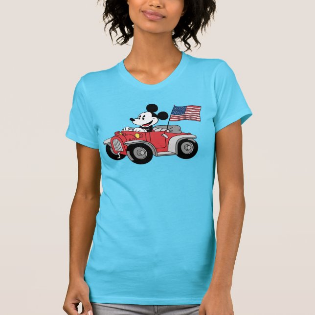 Holiday Mickey | Red Convertible T-Shirt (Front)