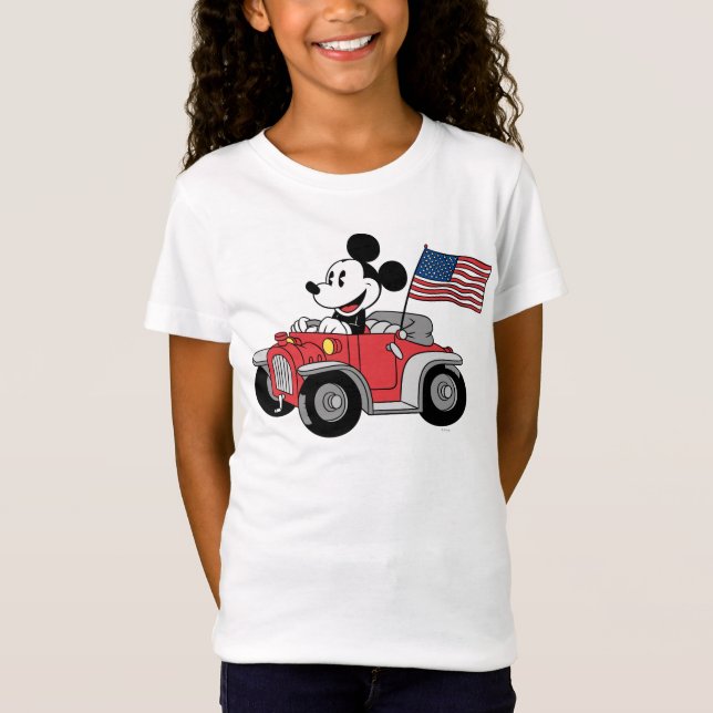 Holiday Mickey | Red Convertible T-Shirt (Front)