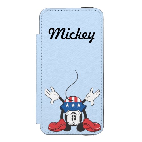 Holiday Mickey  Upside Down Wallet Case For iPhone SE55s