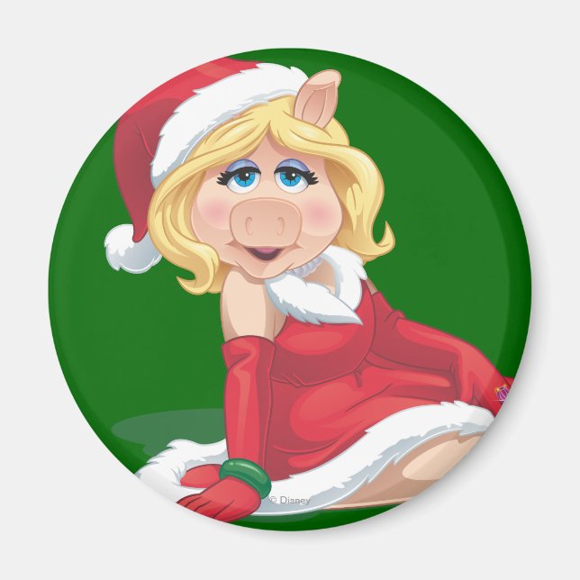 Holiday Miss Piggy 2 Magnet (Front)