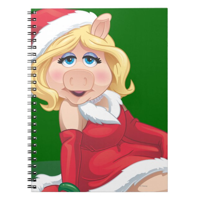 Holiday Miss Piggy 2 Notebook (Front)