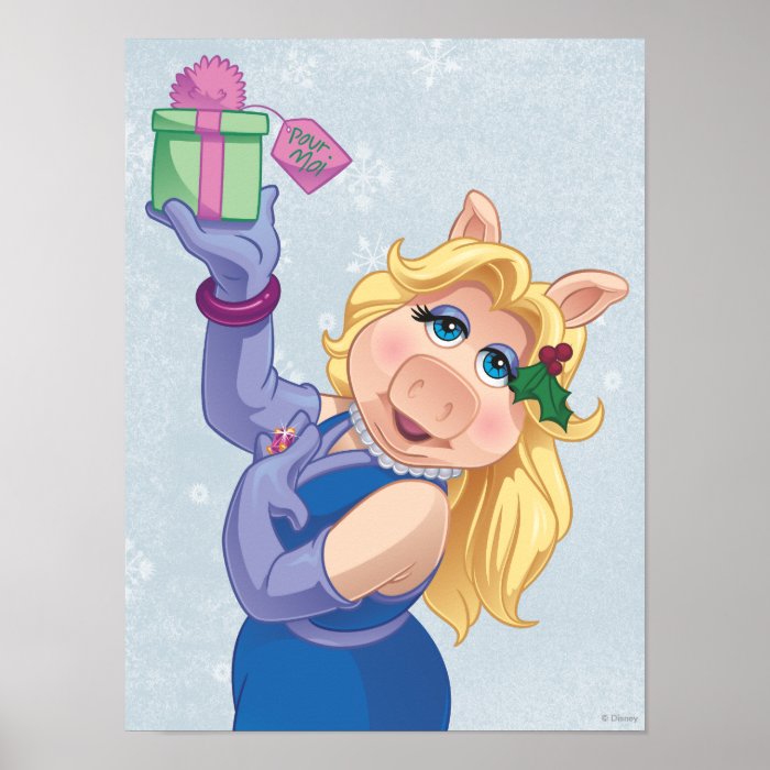 Holiday Miss Piggy Poster Zazzle