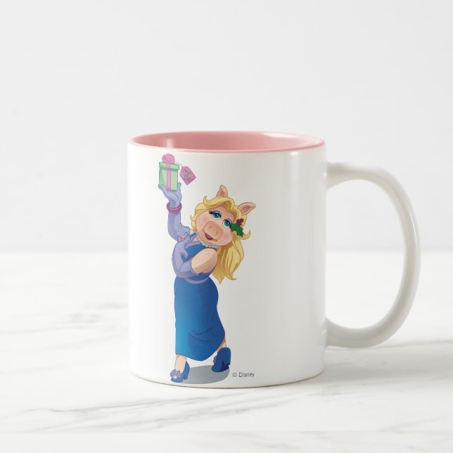 Holiday Miss Piggy Two-Tone Coffee Mug (Right)