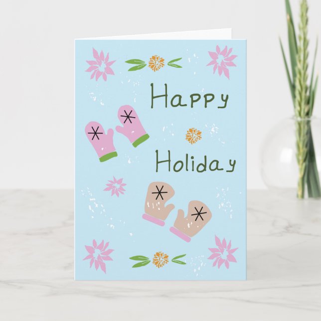 Holiday Mittens Card (Front)