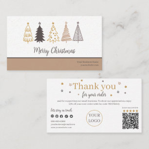 Holiday Modern Script, Thank You Candle Business Business Card