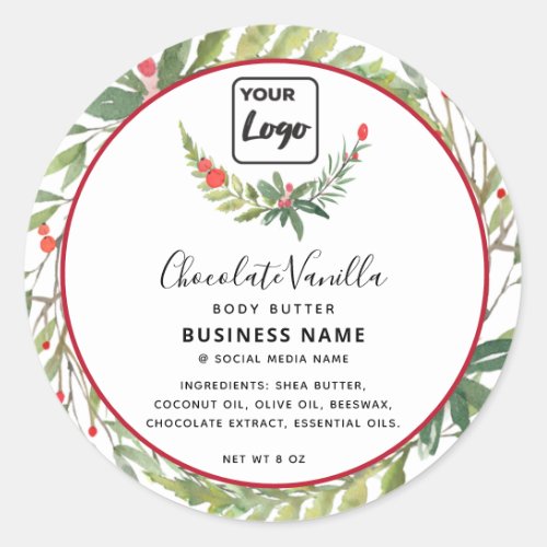 Holiday modern typography  logo product  label