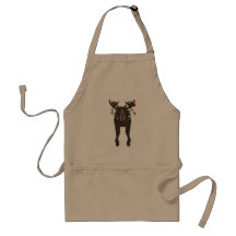 Holiday Moose Apron