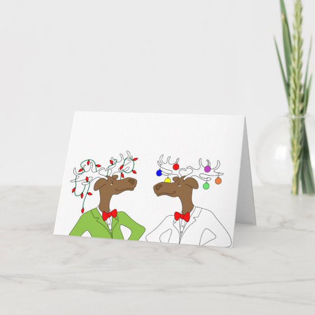 Holiday Moose Card (Front)