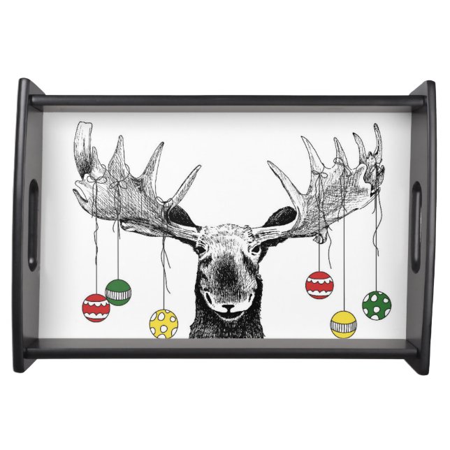 Holiday Moose Serving Tray (Front)