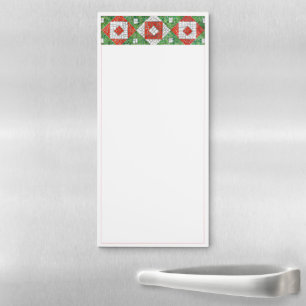 HOLIDAY MOSAIC 4.25x9 Magnetic Notepad