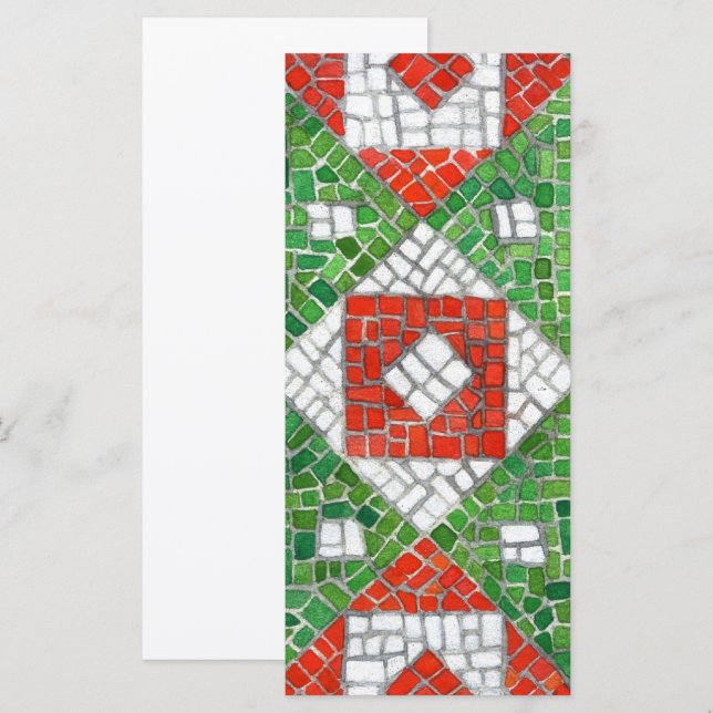 HOLIDAY MOSAIC 4x9 Flat Card / Vertical (Front/Back)