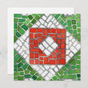 HOLIDAY MOSAIC 5.25 Square Flat Card