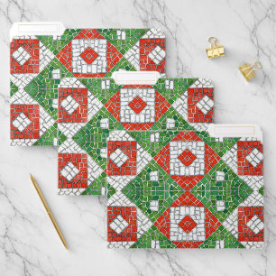 HOLIDAY MOSAIC File Folders