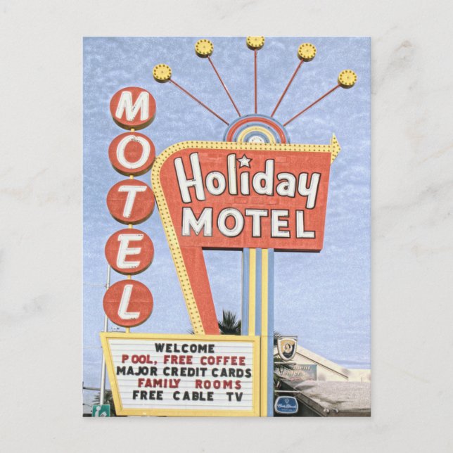 Holiday Motel  Las Vegas Postcard (Front)