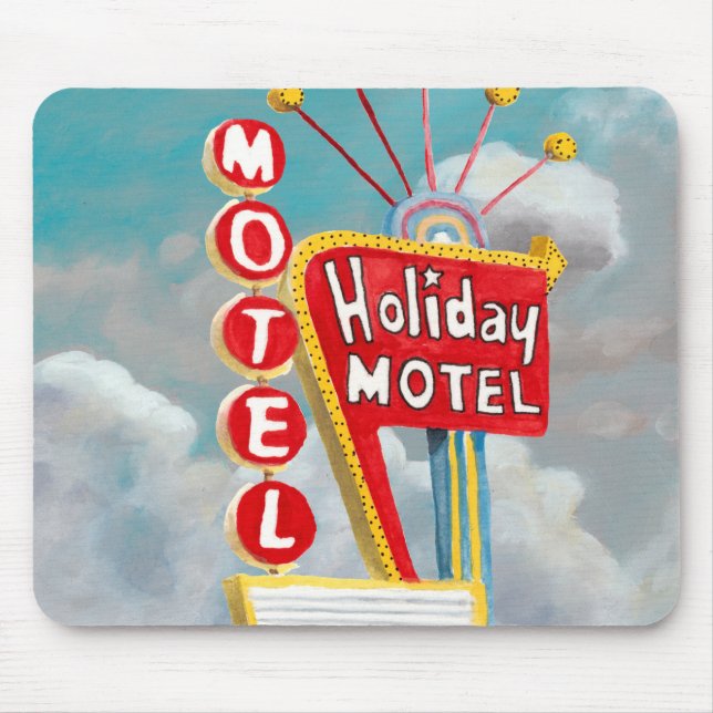 Holiday Motel Sign Mouse Pad (Front)