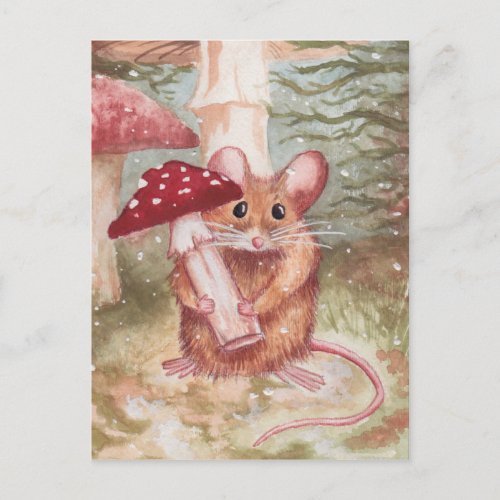 Holiday Mouse and Mushroom