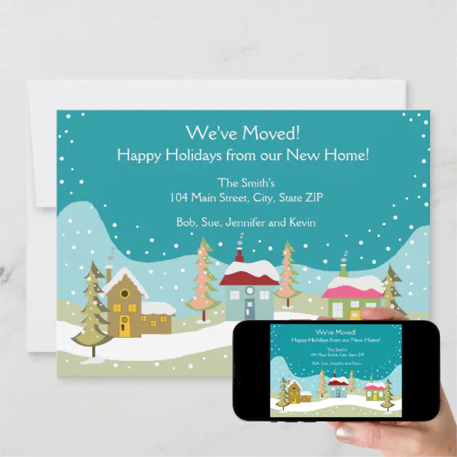 Holiday Moving Announcement Cards | Zazzle