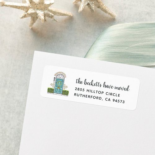Holiday Moving Announcement Return Address Label