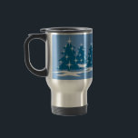 Holiday Mug Coffee Cup Festive Blue Christmas Cup<br><div class="desc">Christmas Cups / Mugs Decor Blue Holiday Tree Gifts Classic Blue Christmas Coffee Mugs Glasses & Cups for Men Women Kids Home & Office Original Stylish Nondenominational Holiday Cups Mugs & Glasses Christmas / Hanukkah Holiday Tree Gifts Cups & Mugs Travel Mugs Blue Christmas Beer Mugs Design by Kim Hunter....</div>