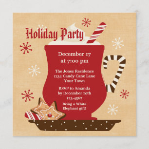 Holiday Mug Party Invitation