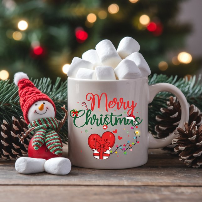 Holiday Mug with Heart and Lights (Creator Uploaded)