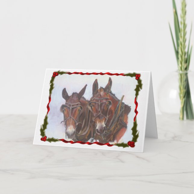 Holiday Mules Christmas Card (Front)