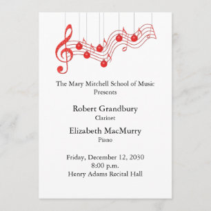 Holiday Musical Recital Program