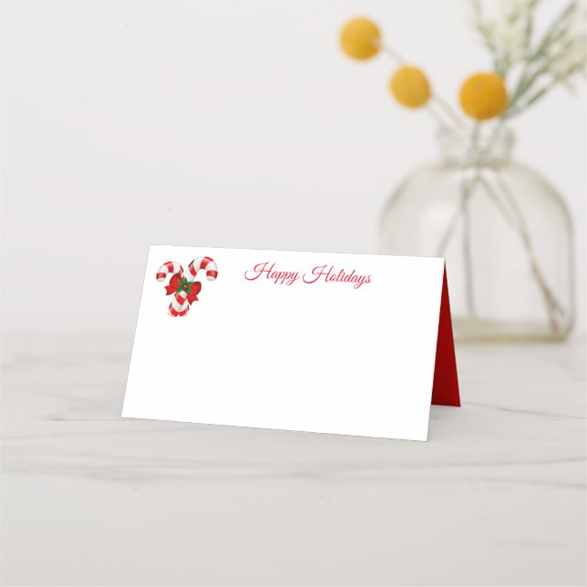 Holiday Name Place Card (Front)