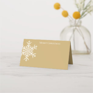 Holiday Name Place Card-Snowflake Card