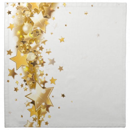 Holiday Napkin Dinner Single_Gold Stars