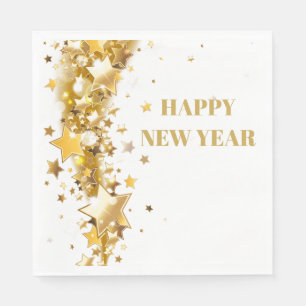 Holiday Napkin Gold Stars