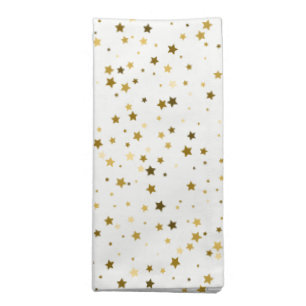 Holiday Napkin Single Dinner-Gold Stars