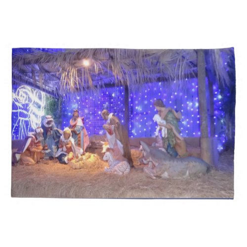 Holiday Nativity Scene Pillow Case