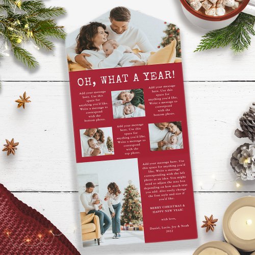 Holiday Newsletter Trifold Card